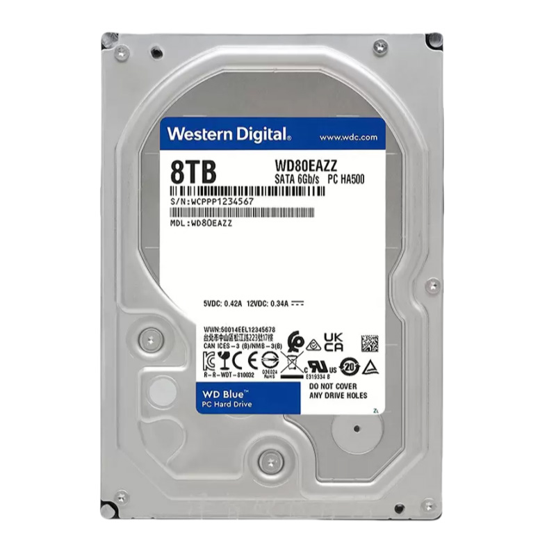 8TB 西数 台式机械硬盘 3.5寸 SATA接口